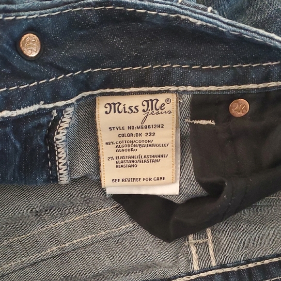 Miss Me Dark Blue Jean Shorts - Picture 7 of 11